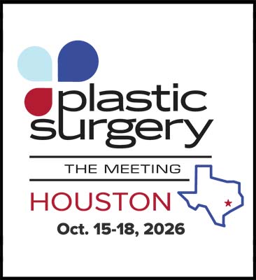 Logo for Plastic Surgery The Meeting Houston Oct. 15-18, 2026 with Texas map and red star.