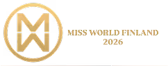 Miss World Finland 2026 logo in gold color