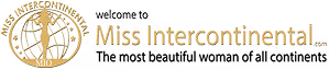 Miss intercontinental website logo in gold color