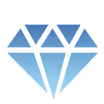 A diamond representing the national glamour card logo