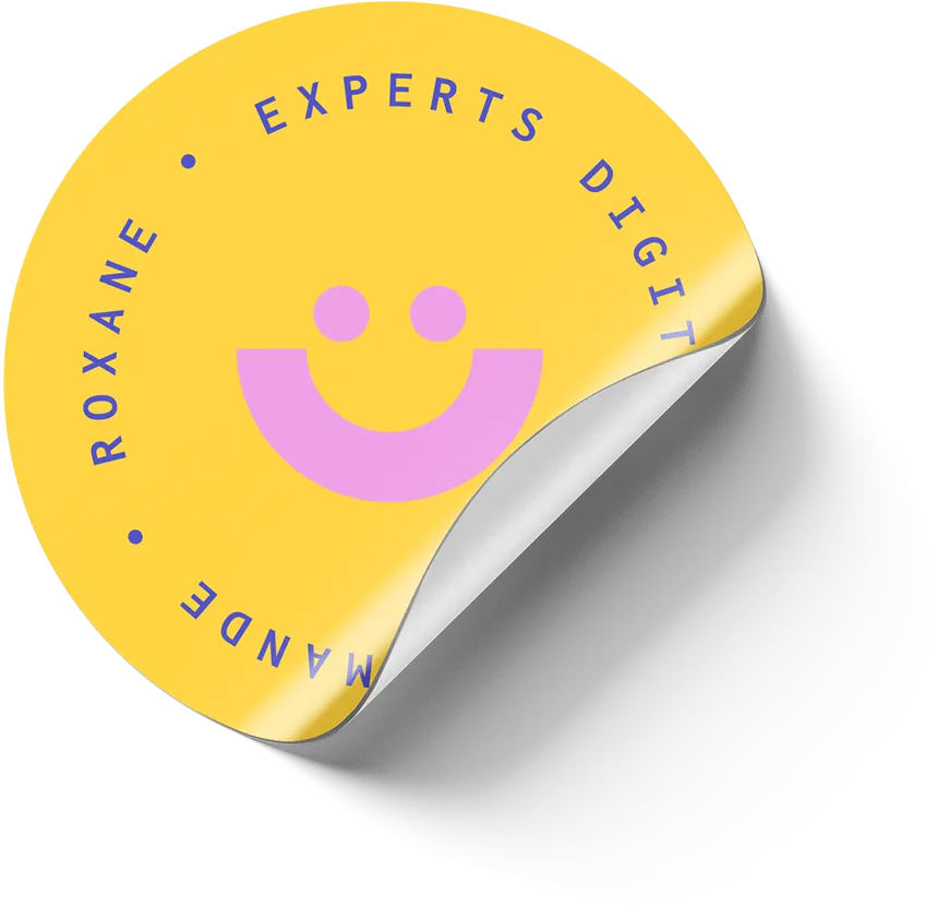 Sticker smiley Experts digitaux