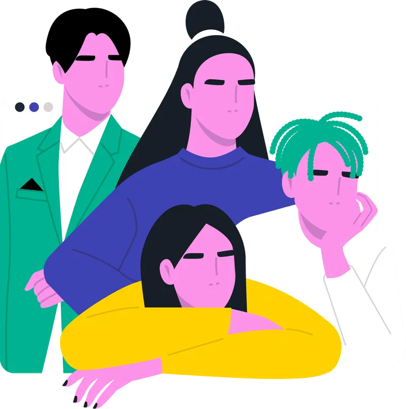 Illustration of 4 peoples