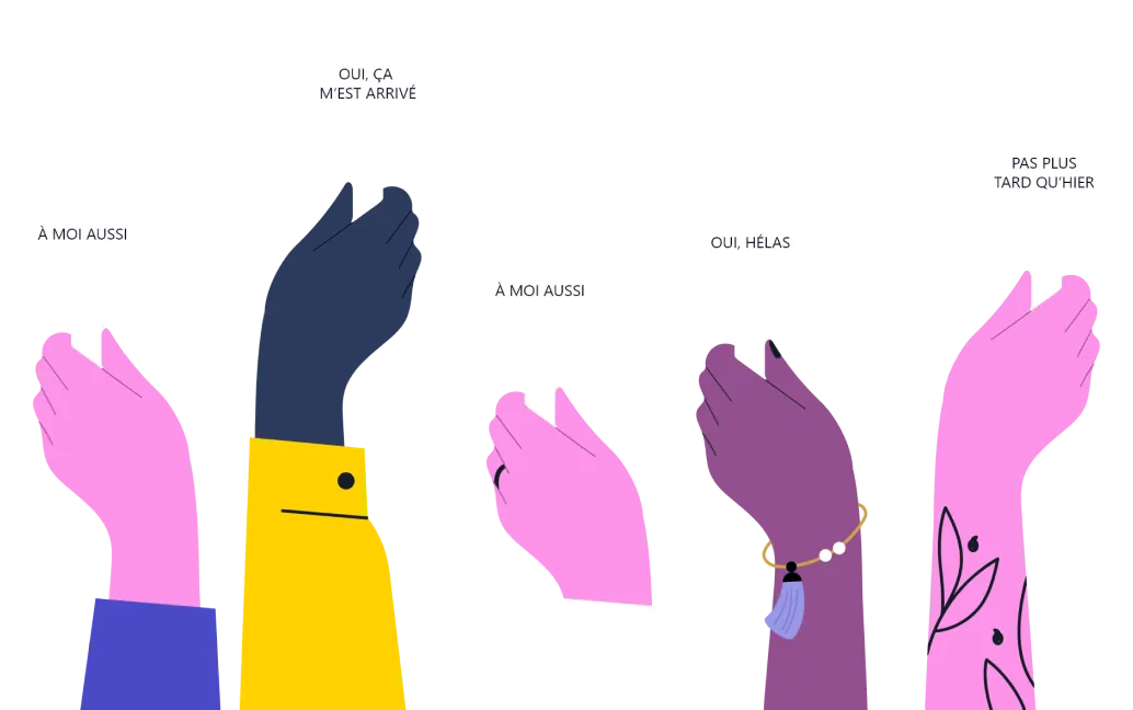 Illustration of hands