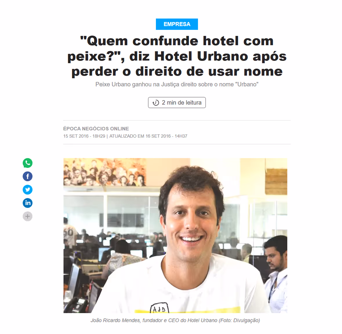 “Bruna Araujo liderou a estratégia jurídica que garantiu ao Peixe Urbano o direito exclusivo do nome ‘Urbano’ perante o STJ”