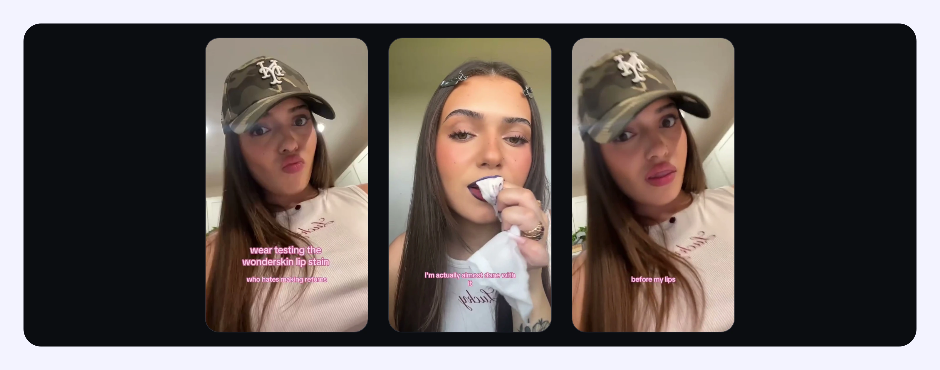 TikTok Ad Beispiele ohne Unschärfe
