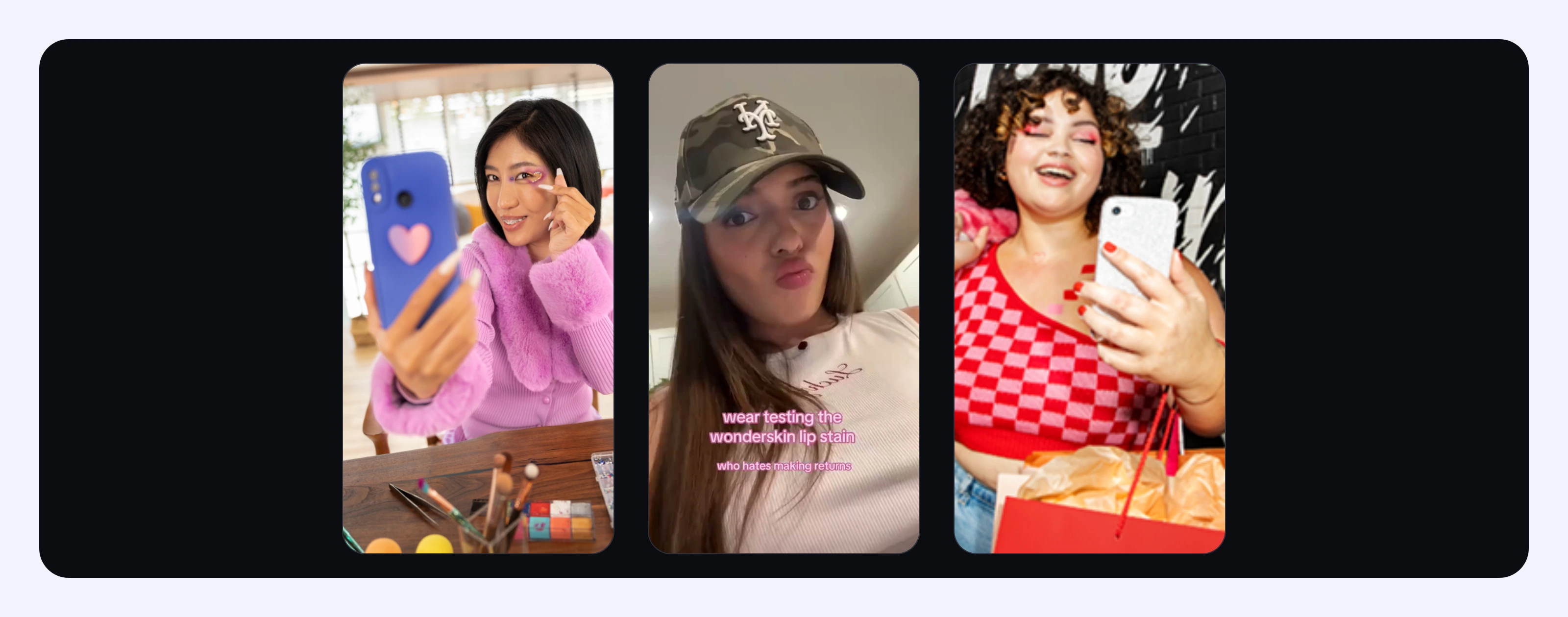TikTok Ads in different native creative formats