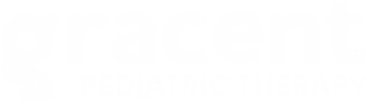 Gracent Pediatric Therapy logo with white text on transparent background.