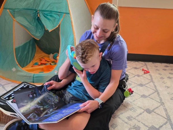 Therapist and child during an ABA Therapy session