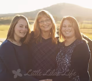 A homestead farmer and her daughters