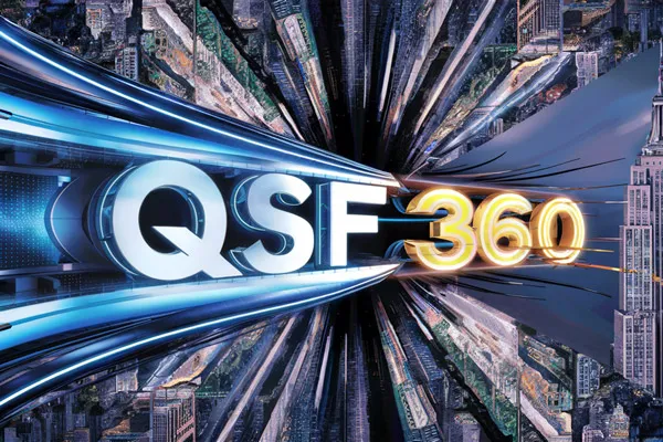 QSF 360 displayed over city