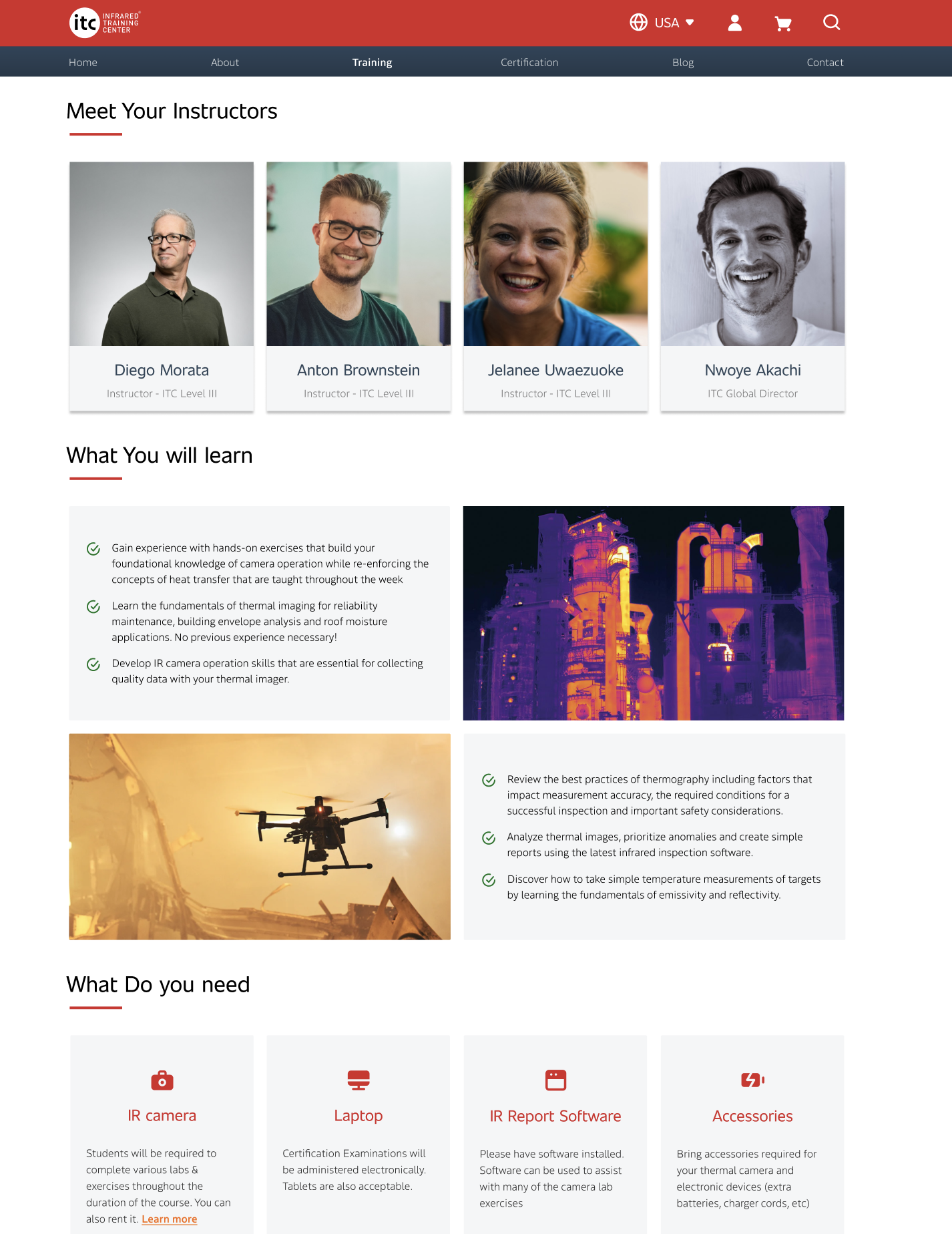 A design frame of the product page, part 2