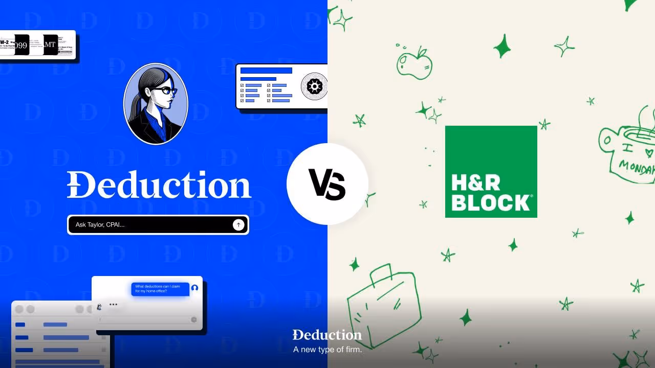 Deduction vs H&R Block