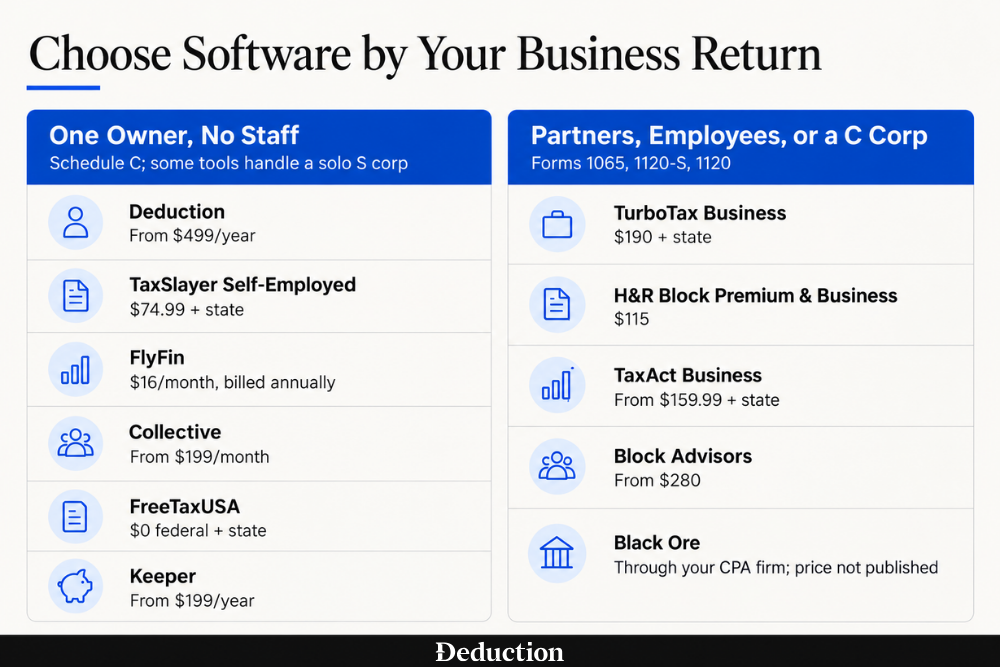 how to choose the best tax software for small businesses