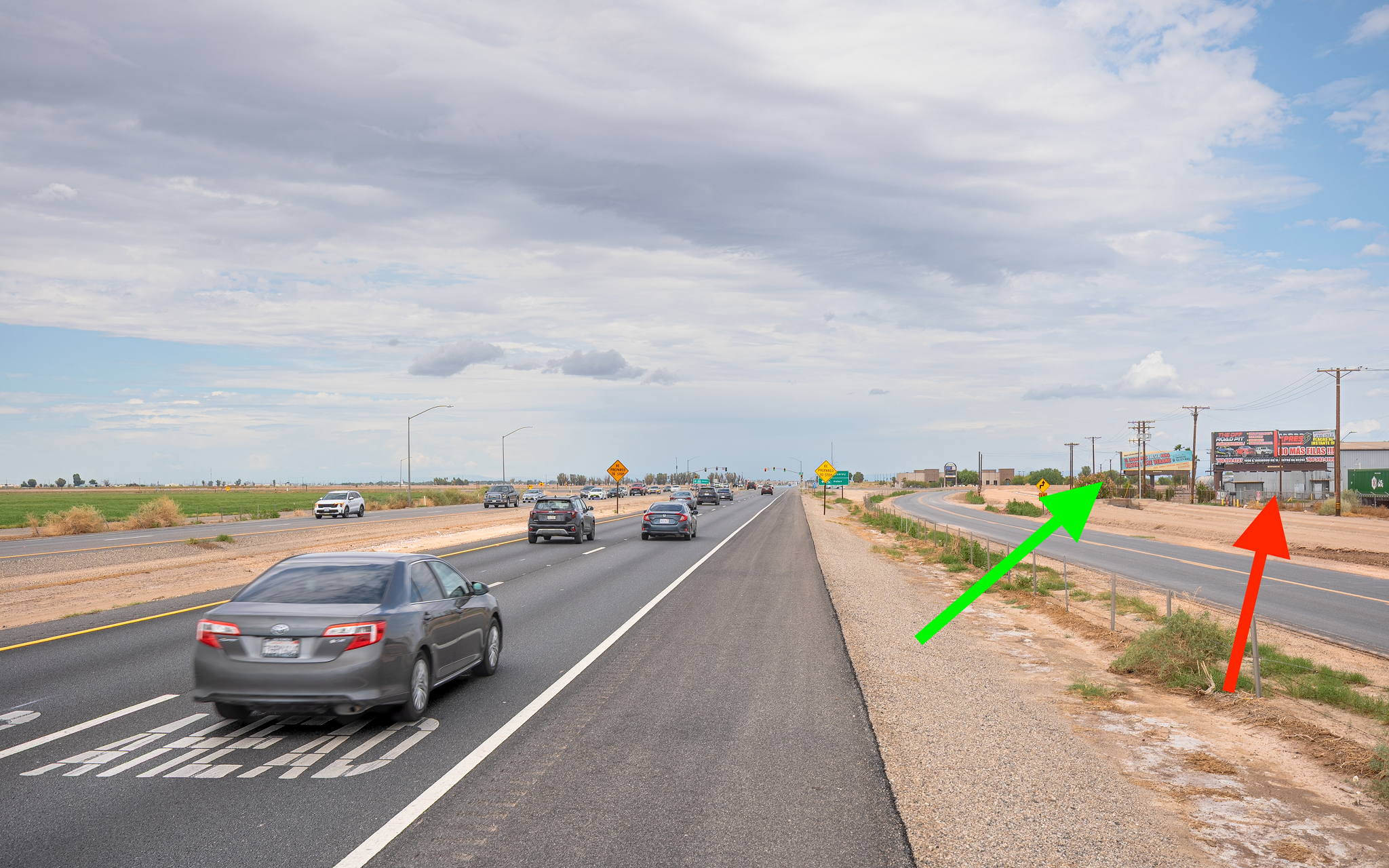 Calexico #201-2 (Green Arrow) HWY 111 @ HWY 86 Jct. S Face