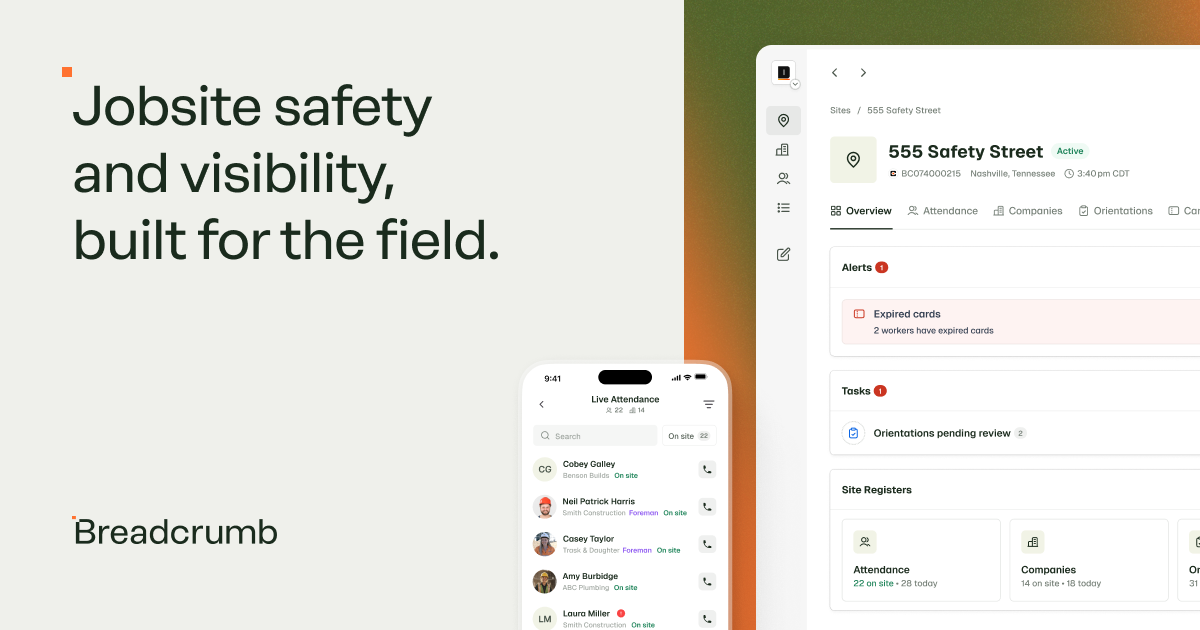 #1 Construction Safety Software in UK & Ireland | Breadcrumb