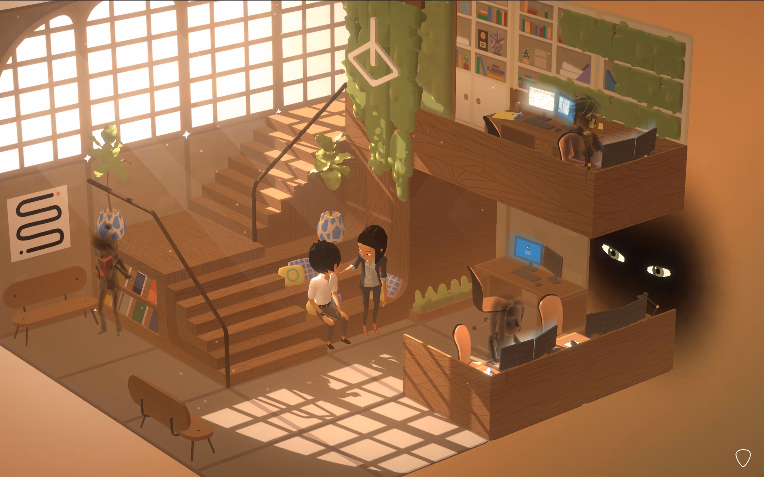 Office Interior from Where Cards Fall