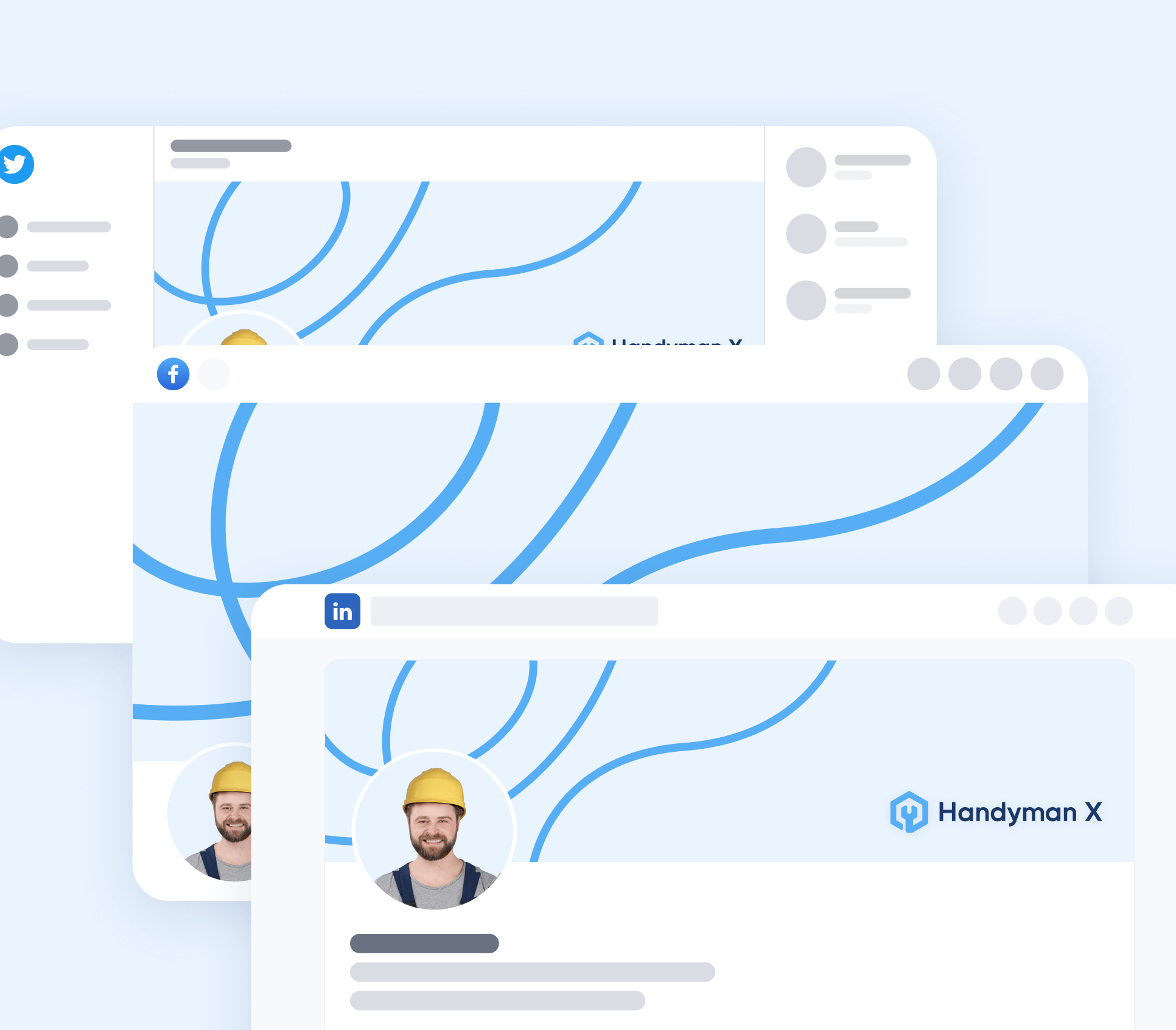 Handyman X - Social Media Assets - Handyman Webflow Template