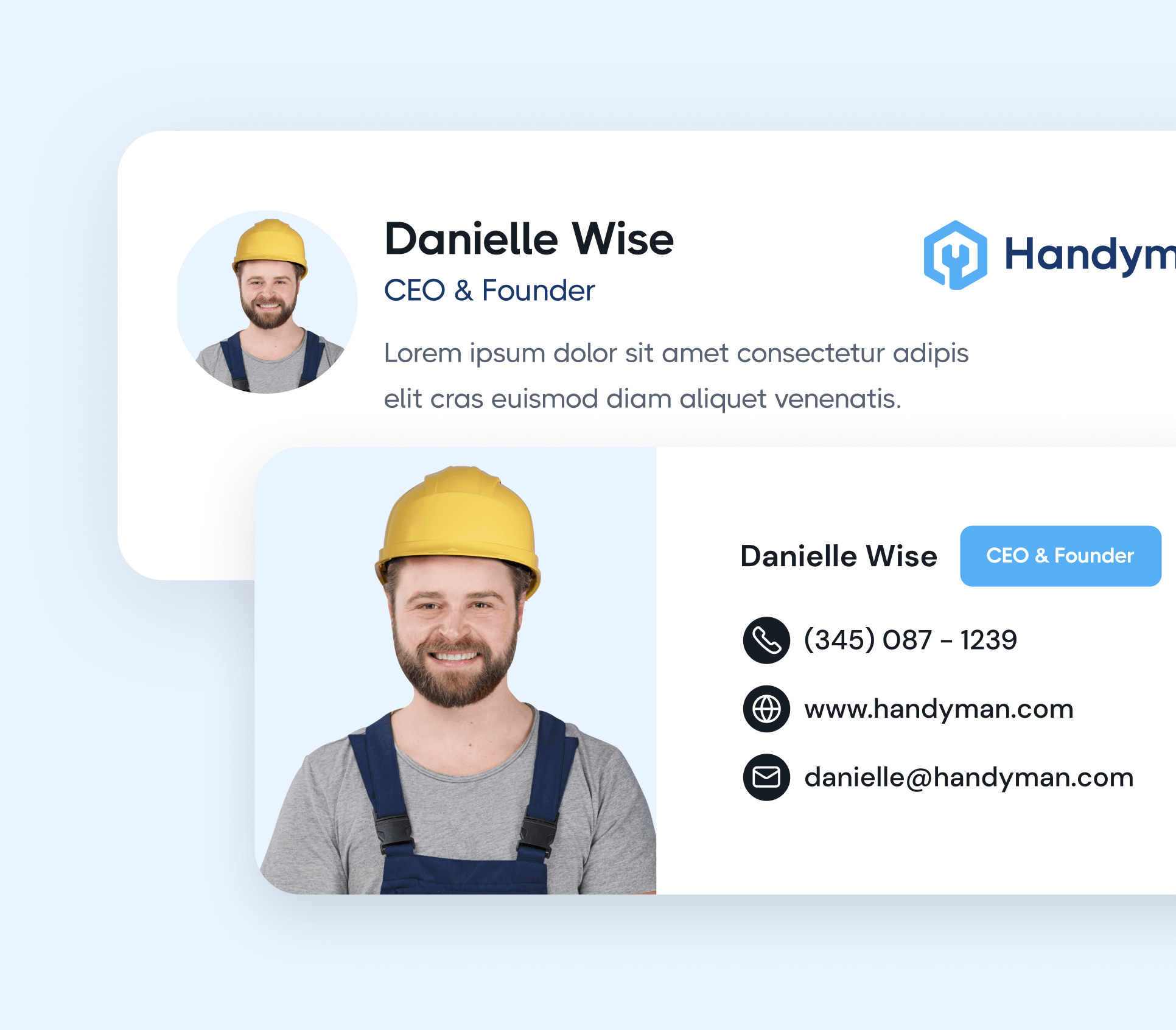 Handyman X - Email Signature - Handyman Webflow Template