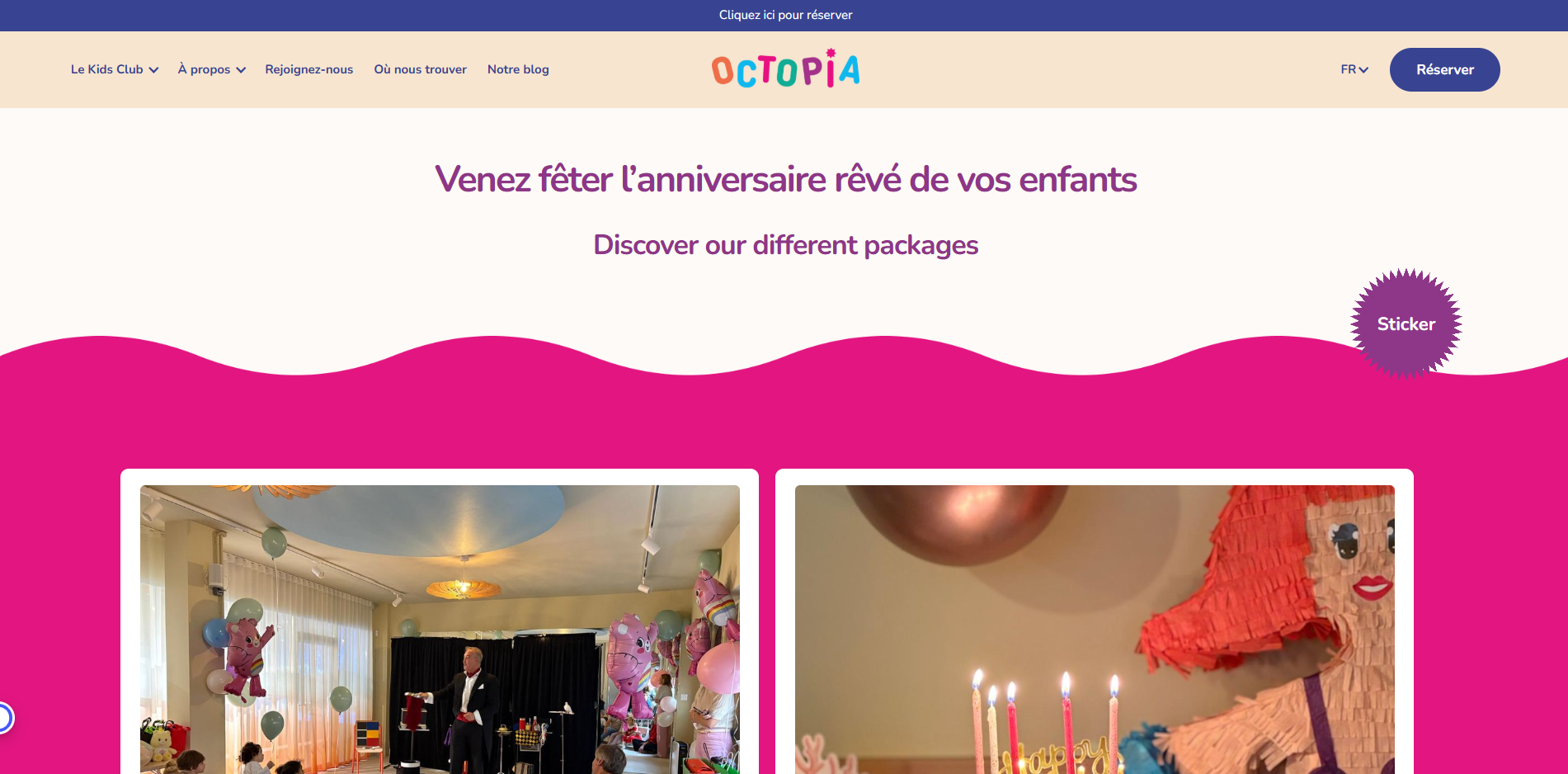 Octopia Événements enfants – Ateliers & animations spéciales | Octopia Kidz