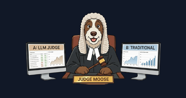 Moose representing LLM-as-a-judge when performing AEO AB testing