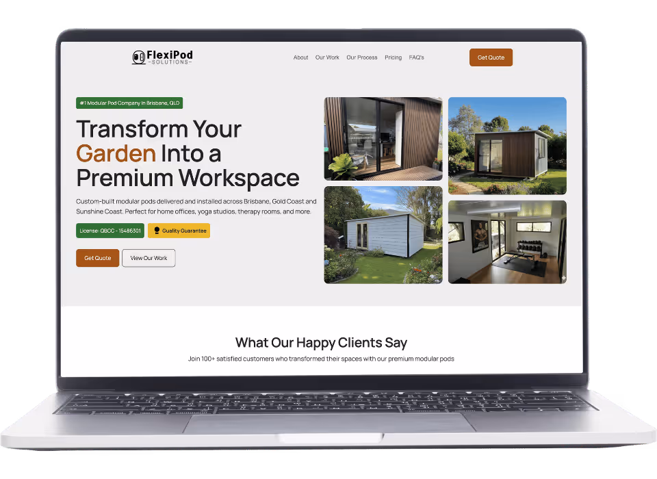 Flexipod solutions website design case study