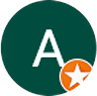 Client review site logo with letter A and star