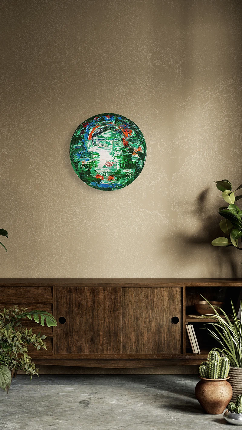 Ảnh mockup tranh Acrylic trong không gian sống