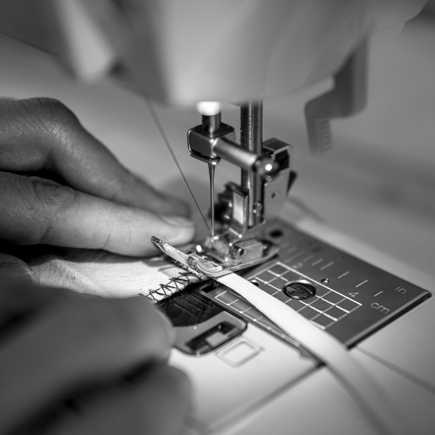image of sewing class in session
