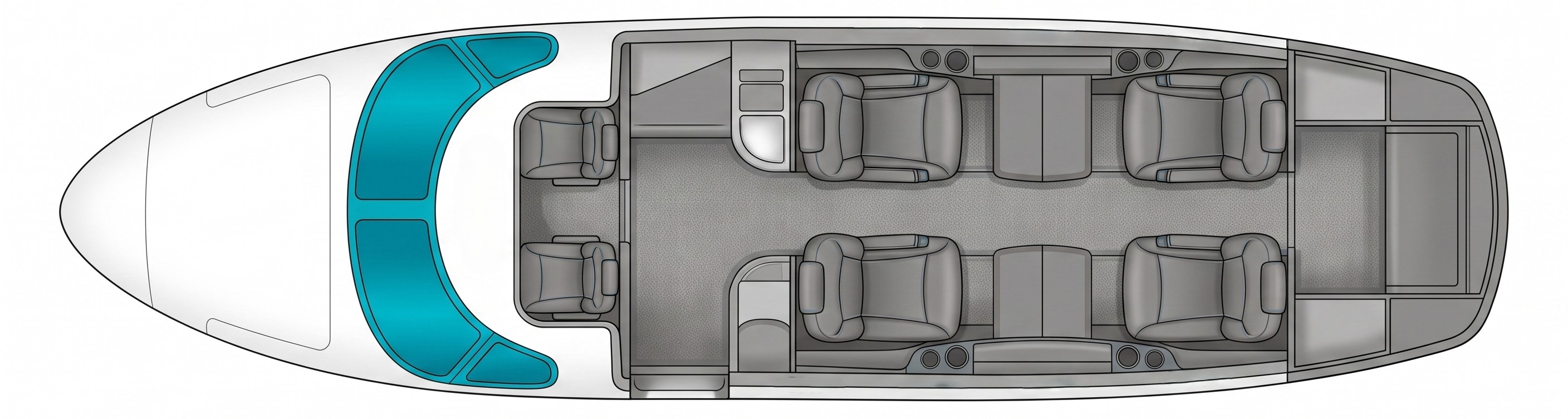 Private jet : Cessna Citation Mustang floor plan