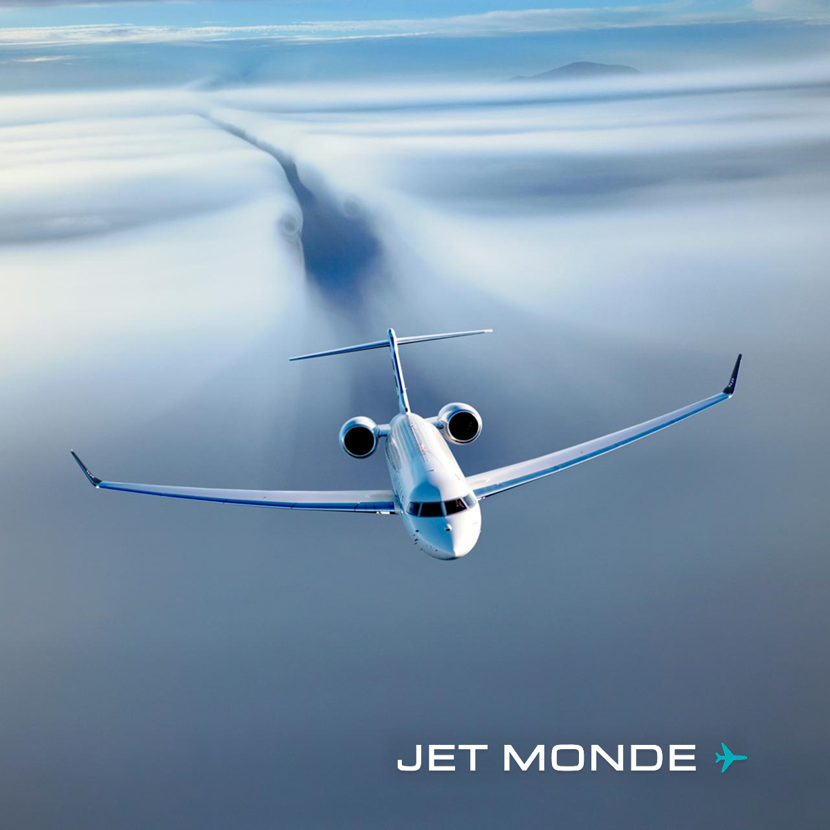 Jet d'affaires / jet privé : Bombardier Global 8000 en vol