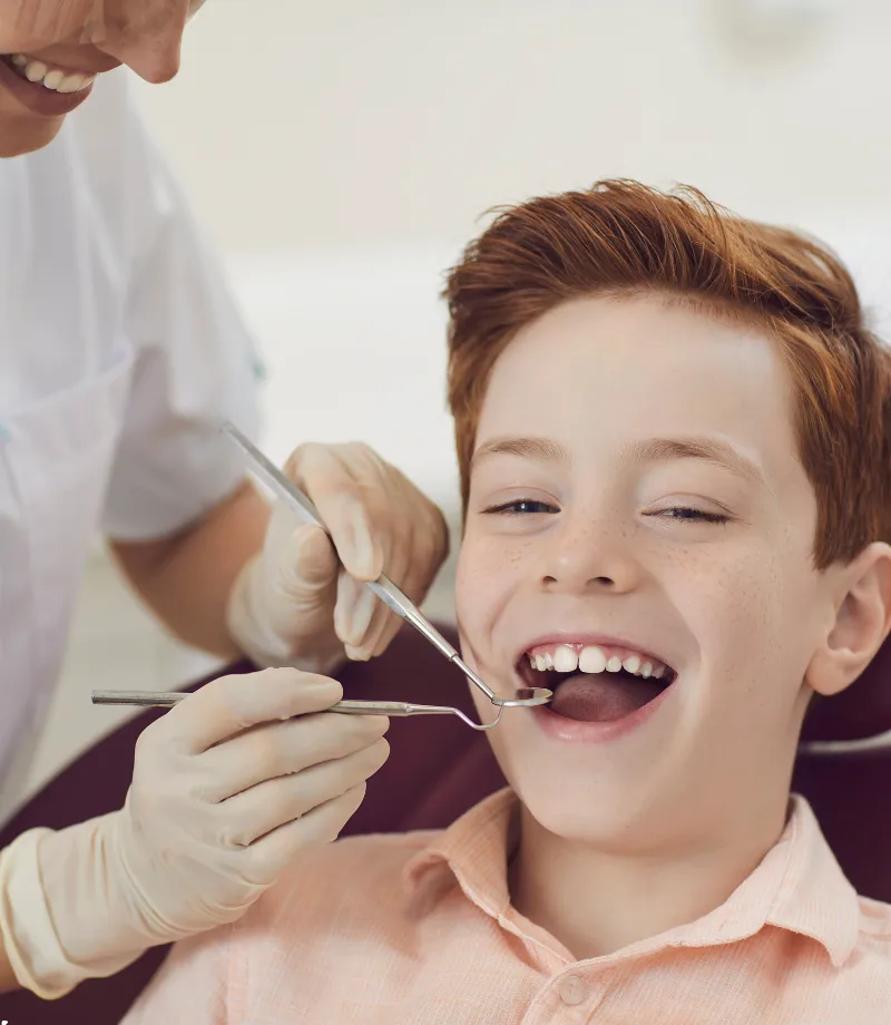 image of a dental treatment in progress