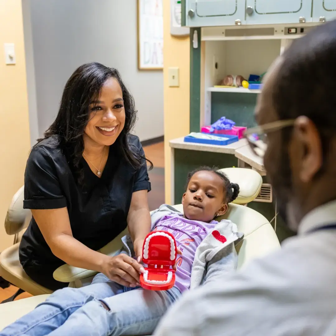 image of dental professional working