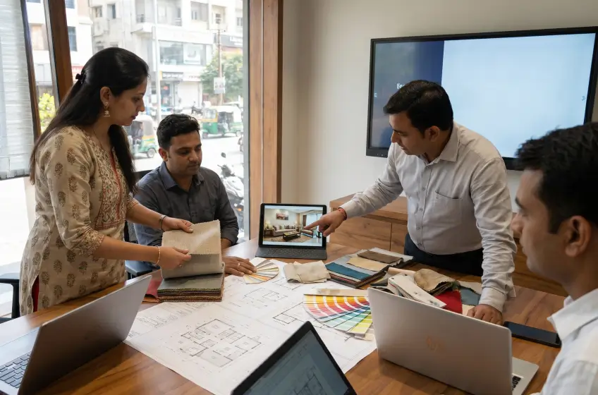 Digital Marketing for Interior Designers in Anand, Navsari & Bharuch: How to Generate Premium Design Leads and Build a Strong Portfolio Brand