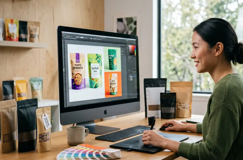 Best Pouch Design Agency in Ahmedabad: Creative Pouch Packaging Design Solutions for Modern Product Presentation