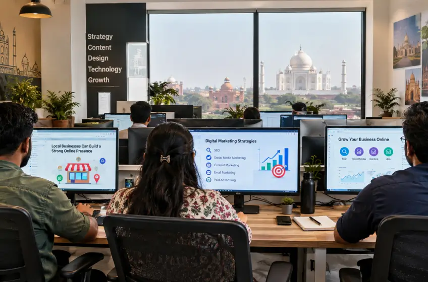Best Digital Marketing Agency in Agra: How Local Businesses Can Build a Strong Online Presence