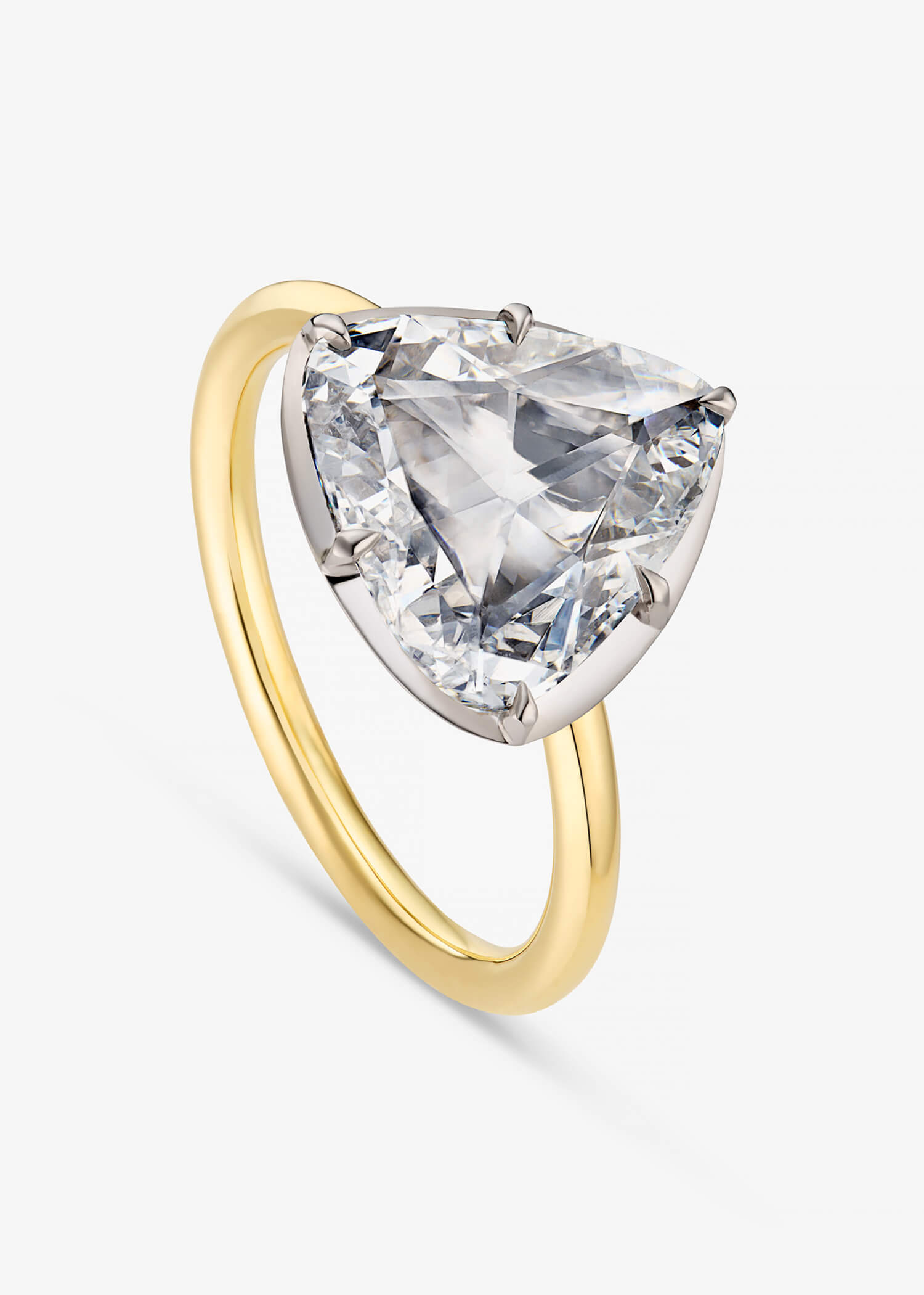 Rose Cut Diamond Ring featuring a rose-cut diamond in a delicate gold setting.