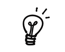 Lightbulb icon.