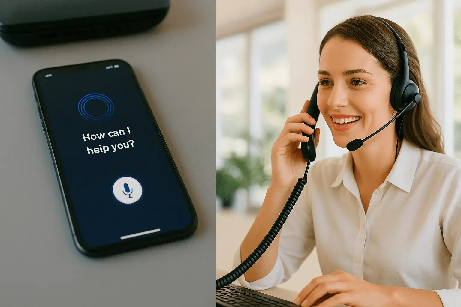AI Phone Receptionist is talking on the phone with tradie