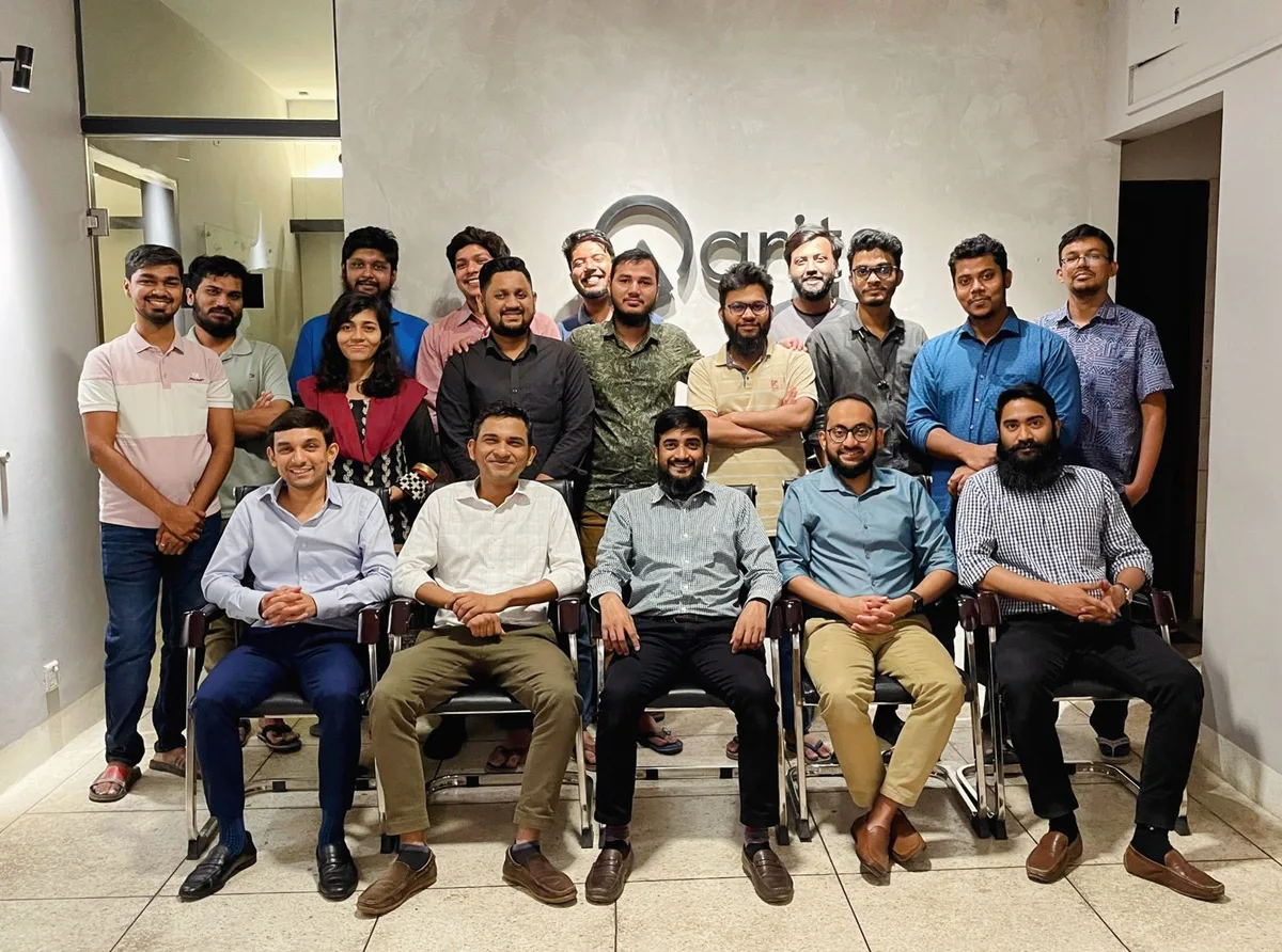 ARITS team at a partnership agreement signing to build a custom e-marketplace platform