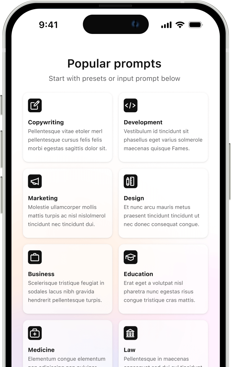 Prompt Library Image - Techbot X Webflow Template