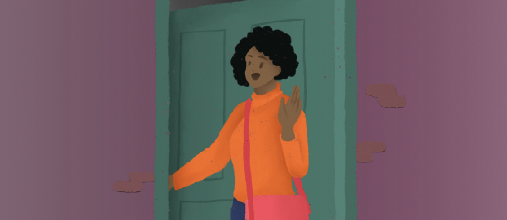 Image of cartoon woman, Michelle.