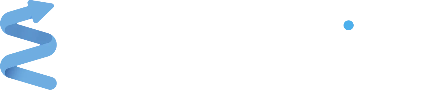 DonorSpring logo with a blue, curved arrow shape followed by the word DonorSpring in white text.