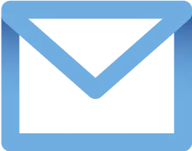 Blue envelope icon representing email or messaging.