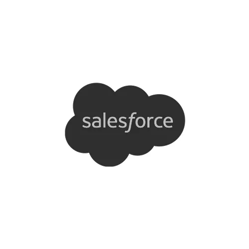 Salesforce logo with lowercase text inside a cloud shape.