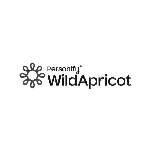 Personify WildApricot company logo with a stylized circular icon.