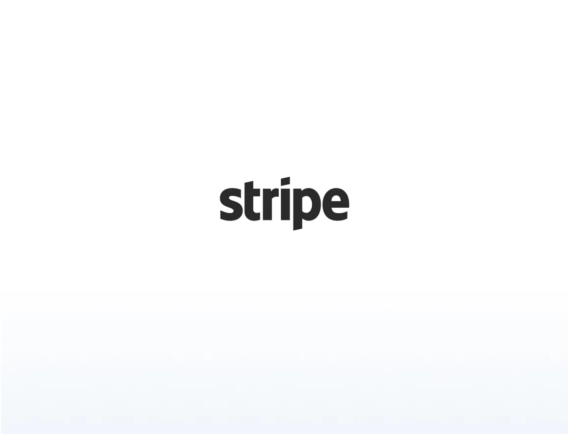Stripe company logo in black text.