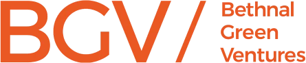 Logo with large orange letters 'BGV' and smaller text 'Bethnal Green Ventures' to the right.