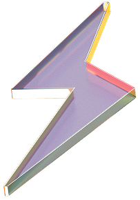 3D image of a lightning bolt