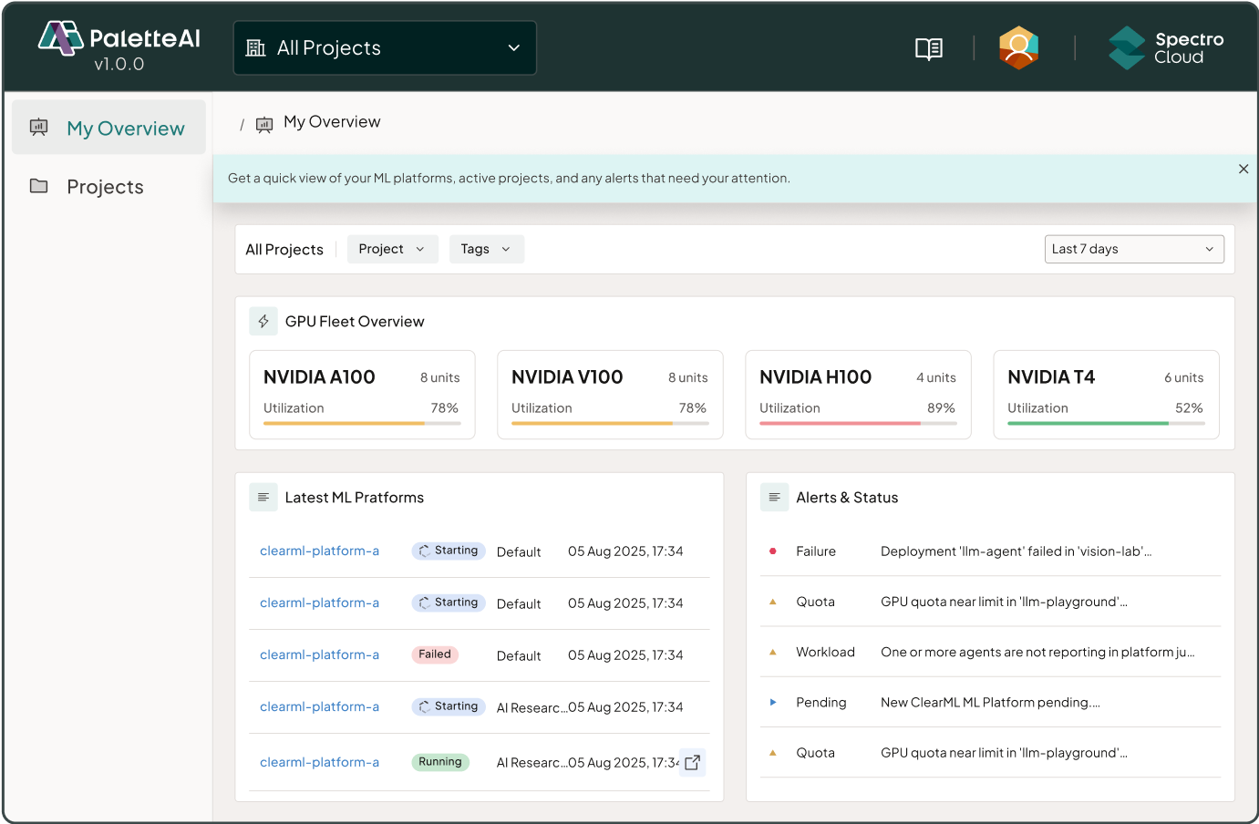 Palette AI for building AI factories