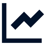 A trend graph icon representing revenue growth for sales and marketing teams